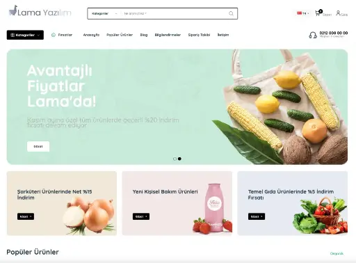 Organik E-Ticaret Scripti 